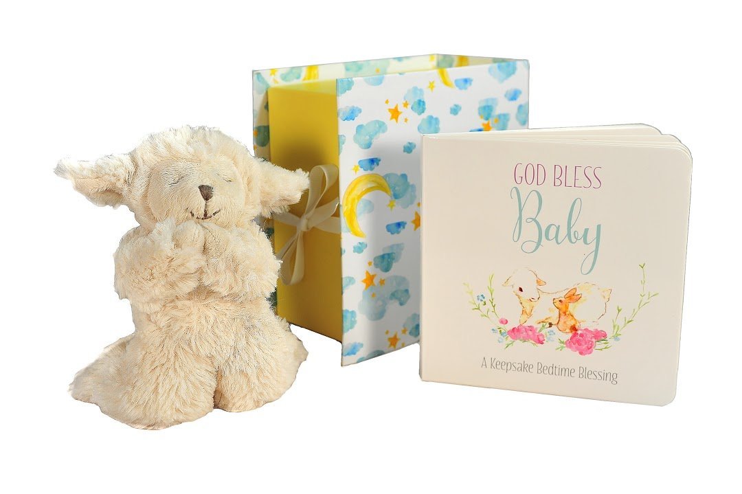 Sweet Prayers Gift Set: Plush Lamb & Bedtime Blessings Book for Baby’s Baptism