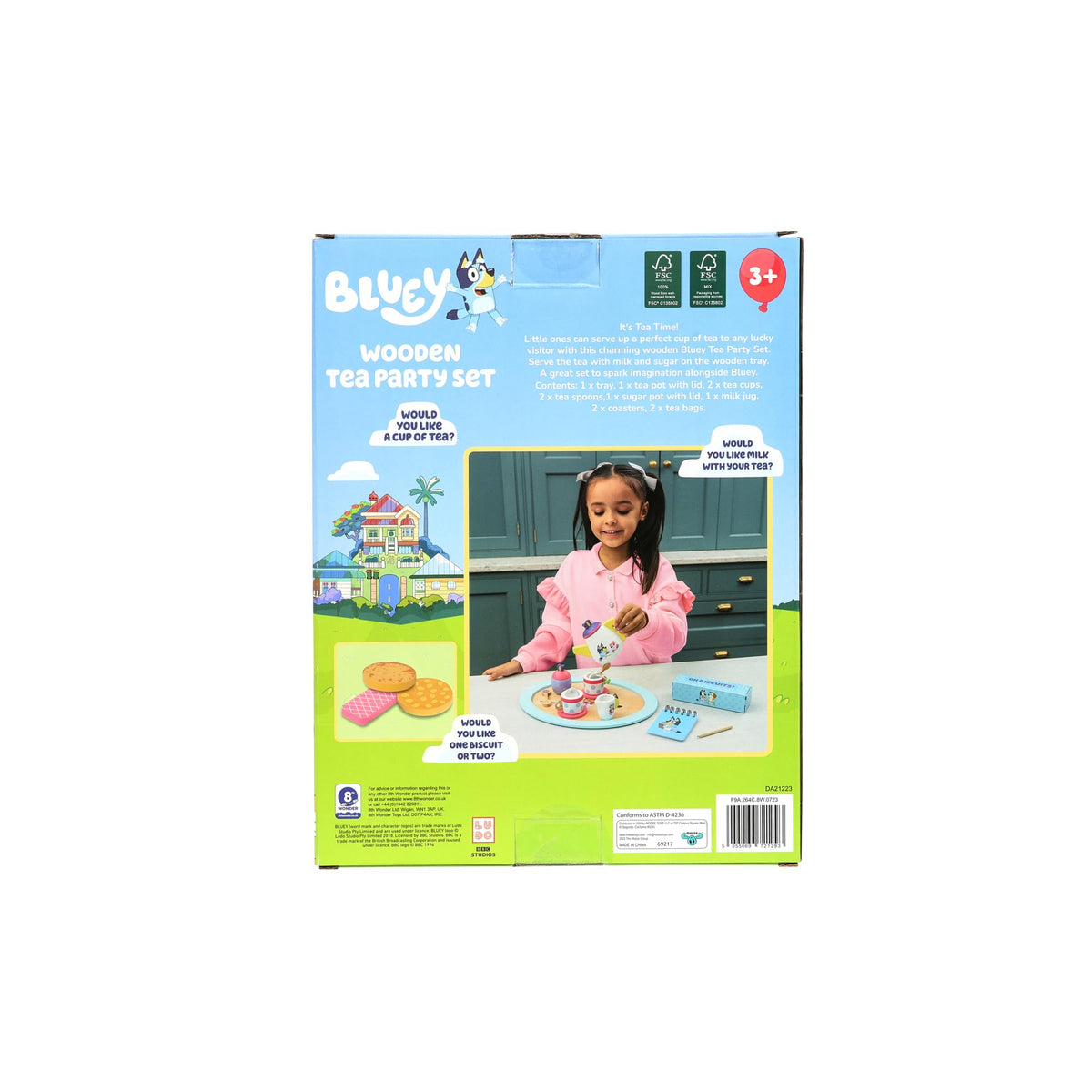 Bluey Wooden Tea Party Set