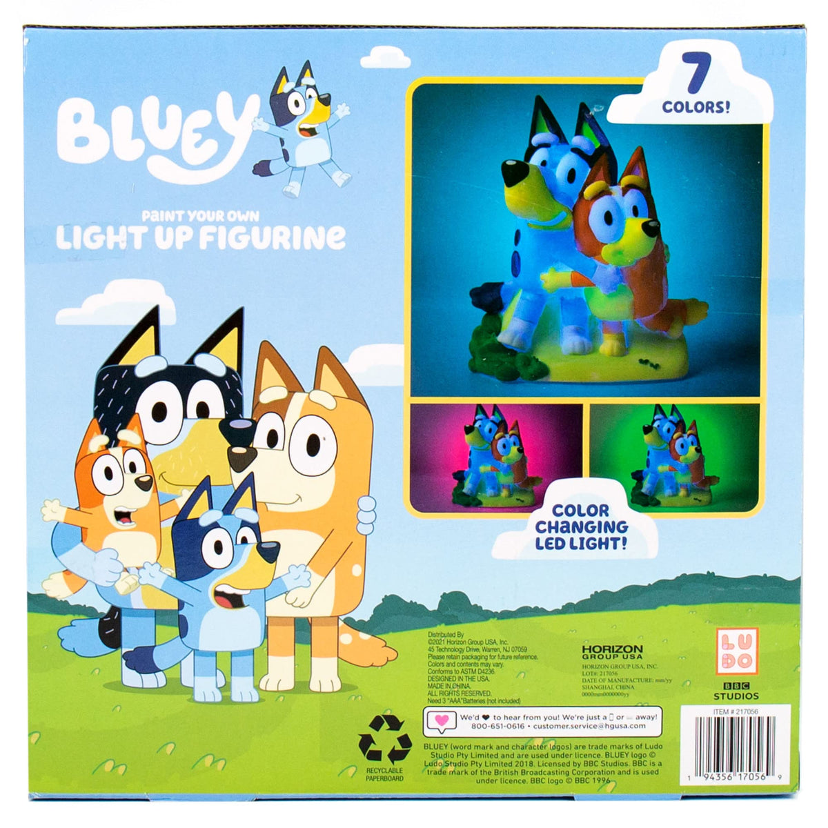 Bluey & Bingo Paint Your Own Night Lamp Art Set