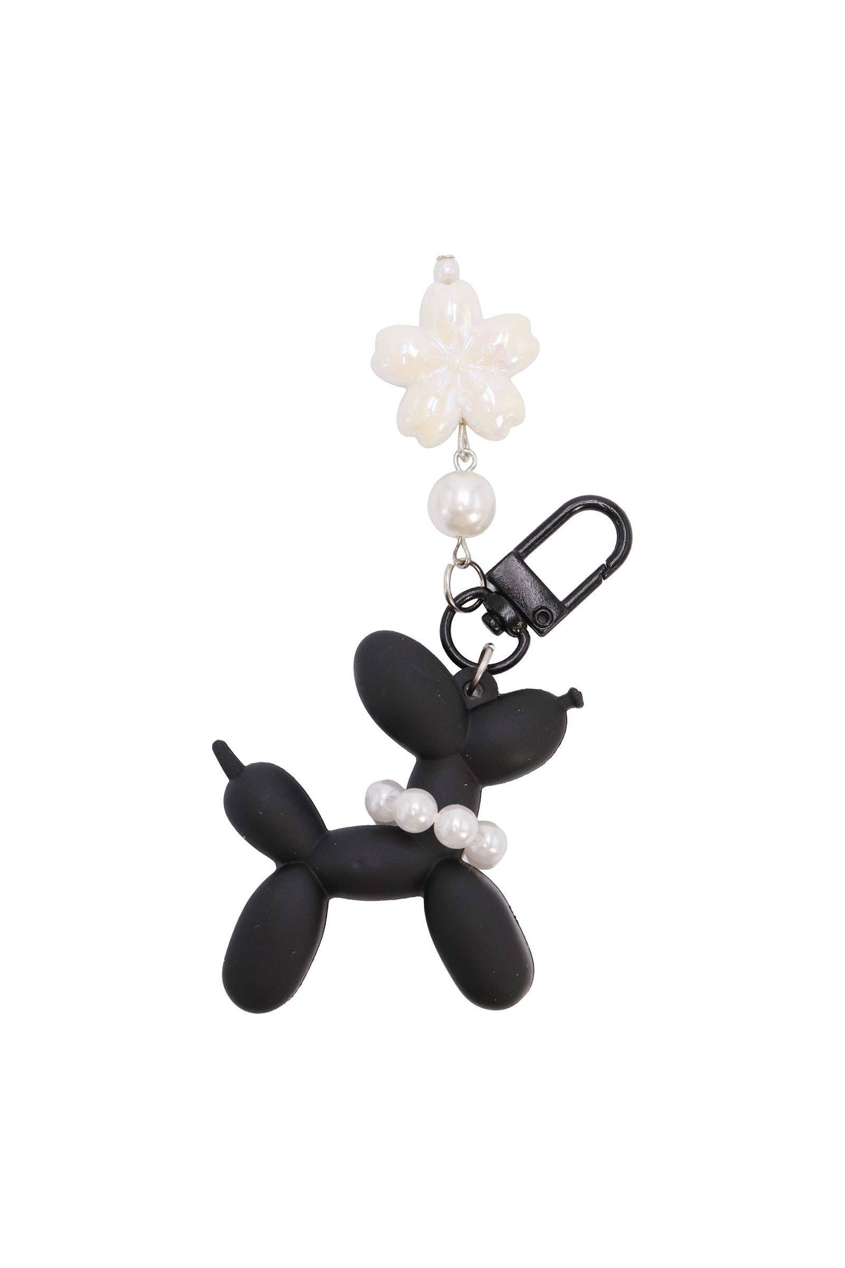 Matte Balloon Dog Pearlescent Resin Key Chain