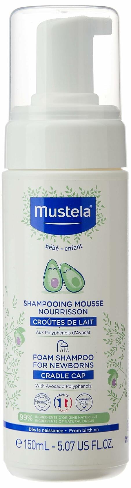 Mustela SHAMPOO NEWBORN Baby Milk Powder 150ml Gentle Infant Hair Care